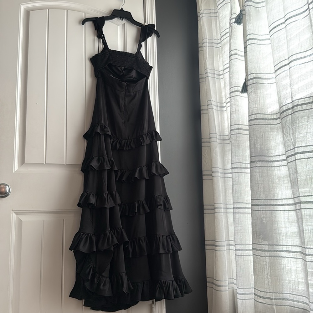Altar’d State Black Ruffle Dress - Picture 2 of 6